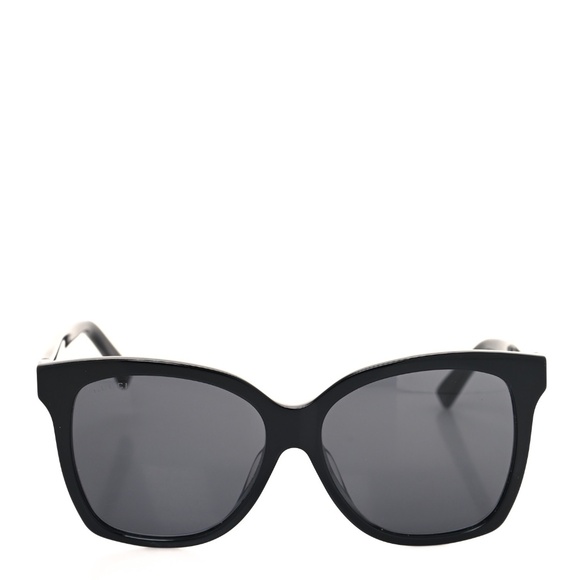 Gucci Black with Signature Web Stripe Sunglasses 👜 - Picture 2 of 6